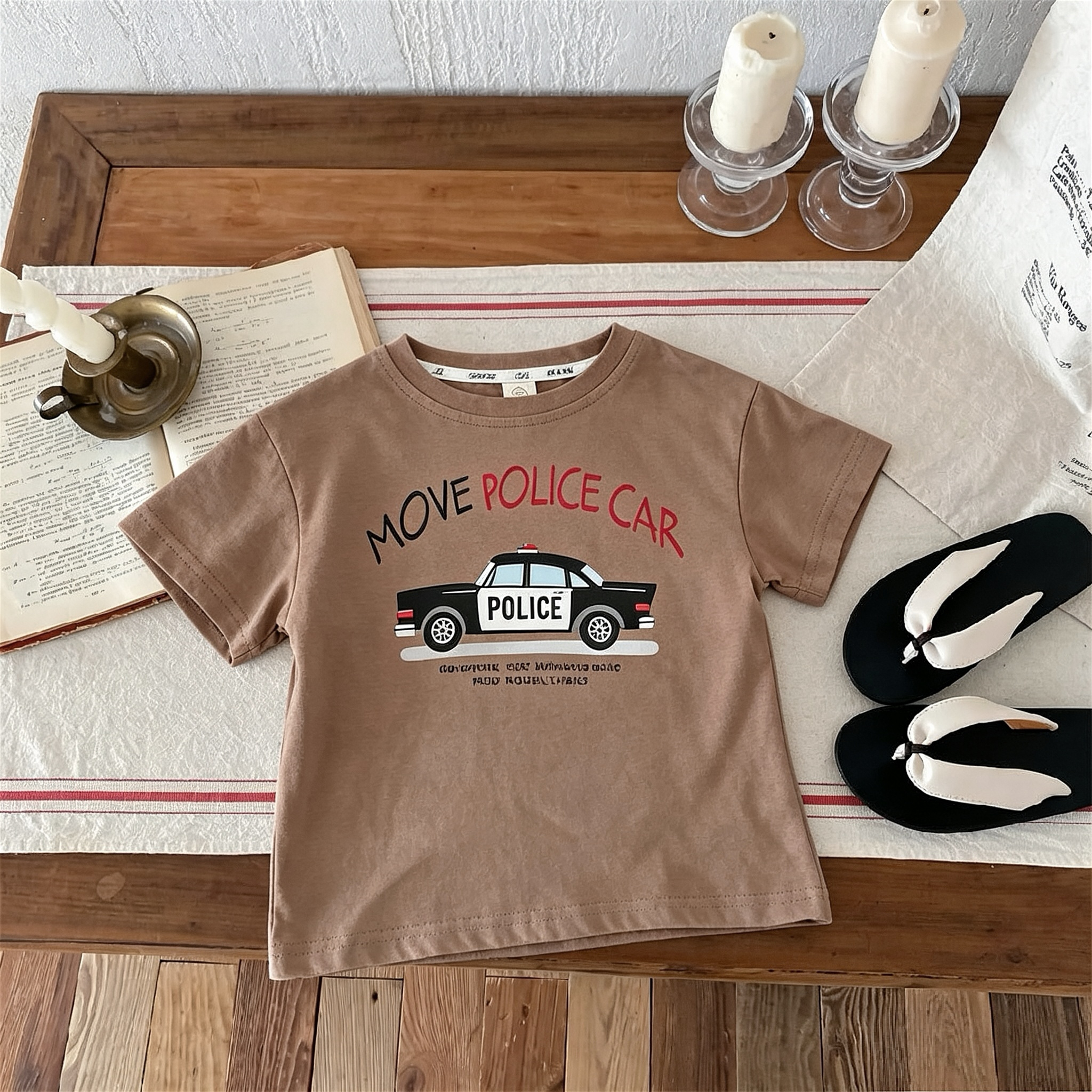 Printed Car Boys Girls T-shirt - Summer Clothing Boutiques のレビューと価格