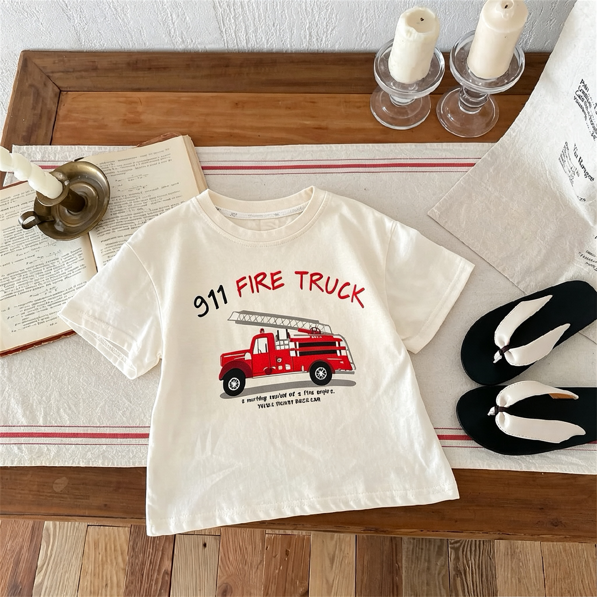 Printed Car Boys Girls T-shirt - Summer Clothing Boutiques のレビューと価格