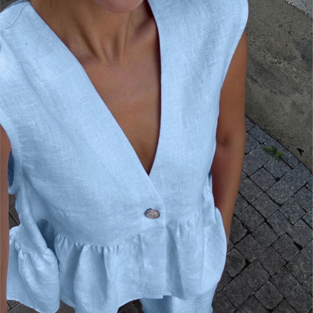 Casual Sleeveless Vest V Neck  - Zara Summer Clothing For Women のレビューと価格