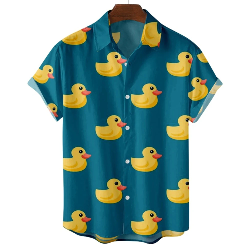 Men's Shirts Cute Duck 3d Prin - Summer Duck Clothing のレビューと価格